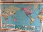 wereld kaart (oud), Boeken, Atlassen en Landkaarten, Ophalen of Verzenden, 1800 tot 2000, Wereld, Landkaart