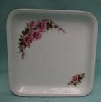 Vierkante Royal Schwabap Schaal met Rozen 25 x 25, Antiek en Kunst, Ophalen of Verzenden