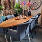 Eetkamerstoelen Toledo Microleder antraciet, Huis en Inrichting, Stoelen, Overige kleuren, Nieuw, Modern, Vijf, Zes of meer stoelen