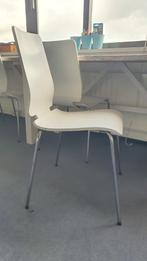 6 witte eetkamer stoelen opknapper, Huis en Inrichting, Metaal, Gebruikt, Ophalen of Verzenden, Wit