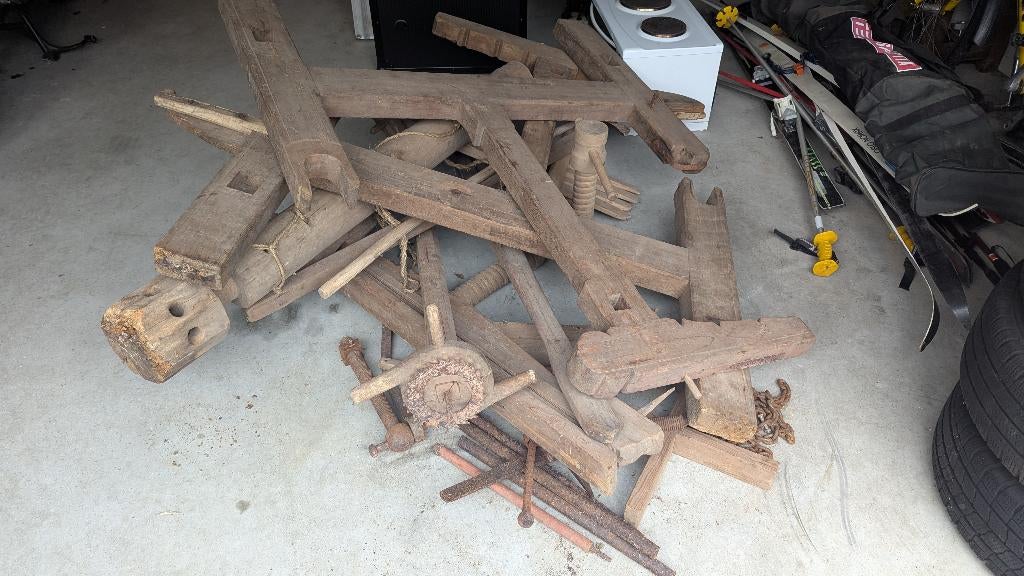 Super oud antiek weefgetouw, Antiek en Kunst, Antiek | Gereedschap en Instrumenten, Ophalen