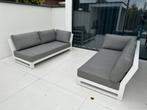 Life tuinset loungeset loungebank wit Buitenhof, Ophalen, Gebruikt, 6 zitplaatsen, Bank