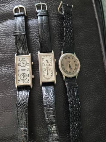 3 Quartz Herenhorloges - Tino, Cheval, Fossil beschikbaar voor biedingen