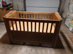 Eiken baby bed, Ophalen, Eenpersoons, Hout