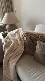 Beige faux fur plaid NIEUW, Ophalen of Verzenden, Nieuw, Tweepersoons, Minder dan 150 cm