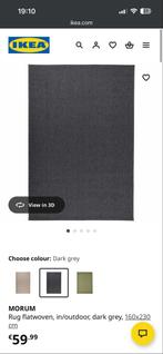 Ikea Morum tapijt - Donkergrijs, Huis en Inrichting, Stoffering | Tapijten en Kleden, Ophalen, 150 tot 200 cm, Grijs, Rechthoekig