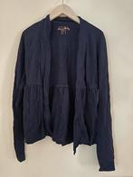 Dames katoenen vest met peplum blauw tricot knit trui maat S, Ophalen of Verzenden, Zo goed als nieuw, Maat 36 (S), Blauw