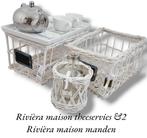 rivièra maison basket of rivièra maison theeservies, Huis en Inrichting, Woonaccessoires | Schalen en Manden, Ophalen of Verzenden