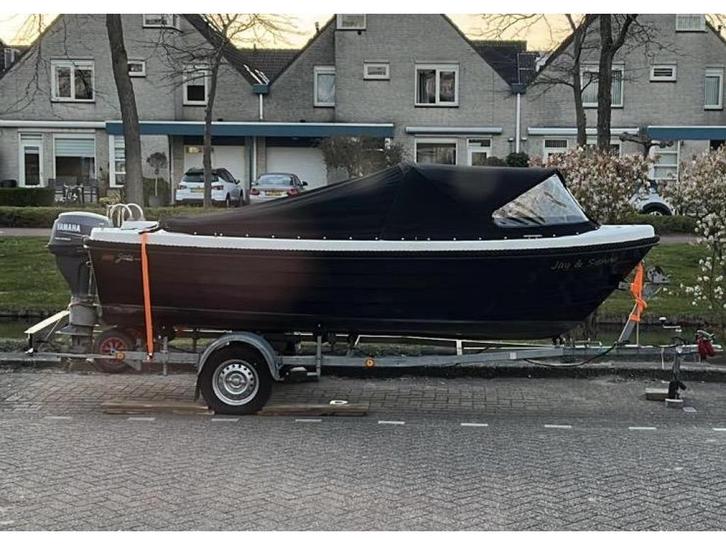 Meeneemprijs! Gentle475XL /Yamaha9,9 &Trailer, Watersport en Boten, Sloepen, Gebruikt, Tot 10 pk, 3 tot 6 meter, Benzine, Polyester