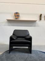 Nieuw Leolux Bora Beta Fauteuil zwart leer design stoel