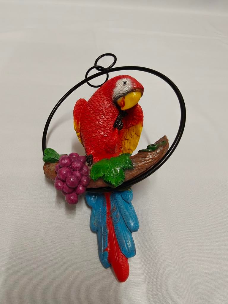Rode papegaai, ara op hanger. Vogel, Ophalen of Verzenden, Nieuw, Dier
