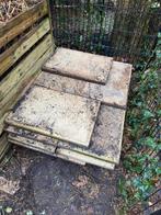 Gratis tegels zie foto’s, Tuin en Terras, Tegels en Klinkers, Ophalen, Zo goed als nieuw, Beton, Terrastegels