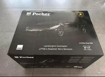 Pocher 1:8 Lamborghini Aventador Roadster Nero Nemesis beschikbaar voor biedingen