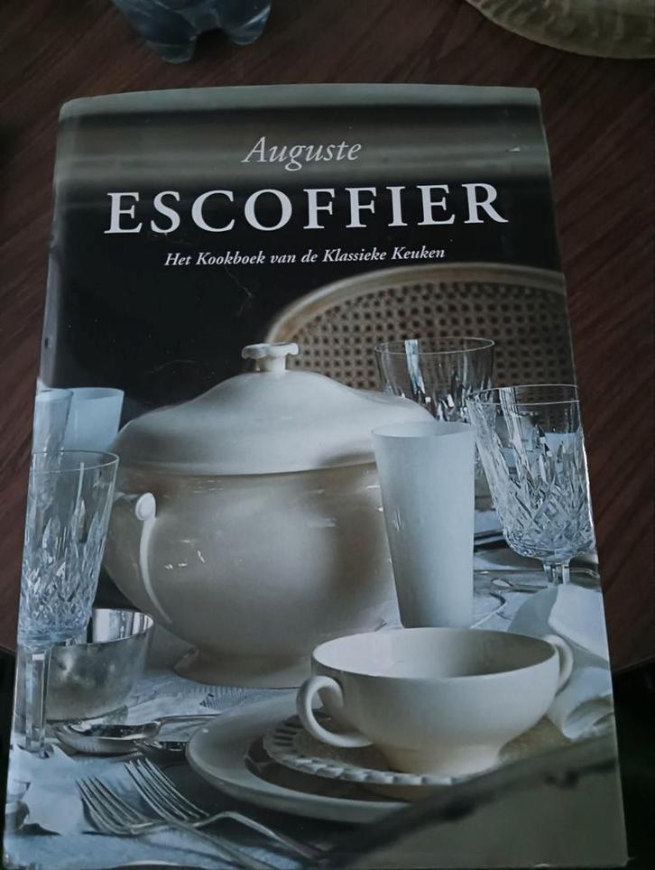 Kookbijbel Auguste Escoffier - Klassieke Keuken, Witgoed en Apparatuur, Fonduesets, Gebruikt, Fondueset, Brander, Ophalen