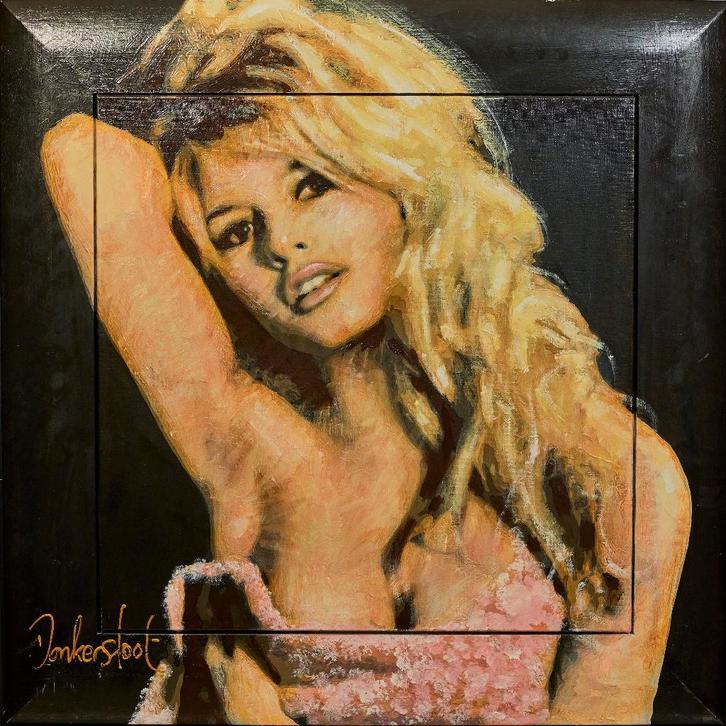 Peter donkersloot - Brigitte Bardot schilderij collectie, Antiek en Kunst, Kunst | Schilderijen | Modern, Verzenden