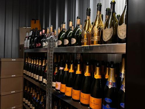 Lege flessen. o.a. Moët, Ruinart, Grey Goose, Verzamelen, Wijnen, Ophalen of Verzenden