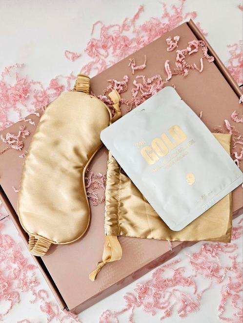 Beautybox goud masker slaapmasker meisjes vrouwen lapcos, Sieraden, Tassen en Uiterlijk, Uiterlijk | Gezichtsverzorging, Nieuw