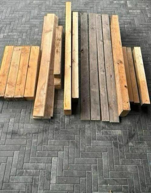 Vuren douglas hout planken balken palen sloophout restpartij, Doe-het-zelf en Verbouw, Hout en Planken, Zo goed als nieuw, Balk