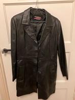Vintage leren jas, Kleding | Dames, Jassen | Winter, Ophalen, Gedragen, Maat 36 (S), Zwart