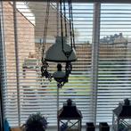 Antieke petroleumlamp (schippertje), Ophalen, Gebruikt, Glas