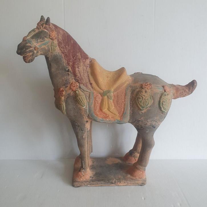 Terra Cotta paard - China - gemerkt - 33 cm hoog, Antiek en Kunst, Curiosa en Brocante, Ophalen of Verzenden
