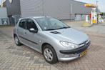 Peugeot 206 1.4 Gentry airco elec pak, Zwart, 4 cilinders, Origineel Nederlands, Bedrijf