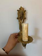 Vintage wandlamp/wandkandelaar in Barok stijl, Gebruikt, Ophalen of Verzenden, Metaal, Kandelaar