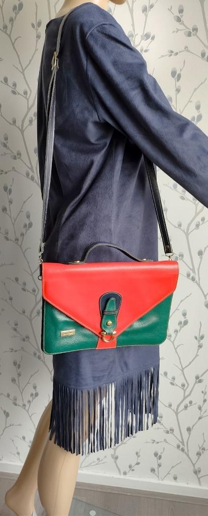 RUSSELL NASH Paris Leren Schouder/Handtas, Sieraden, Tassen en Uiterlijk, Tassen | Schoudertassen, Zo goed als nieuw, Overige merken
