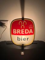 Oud lichtbakje reclamebord Breda bier van glas, Verzamelen, Merken en Reclamevoorwerpen, Ophalen, Gebruikt, Lichtbak of (neon) lamp