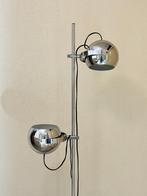 Vintage Herda Verchroomde Bollamp Eyeball Lamp Chroom, Huis en Inrichting, Lampen | Vloerlampen, Ophalen, Space Age Eyeball Vintage Bollamp Retro
