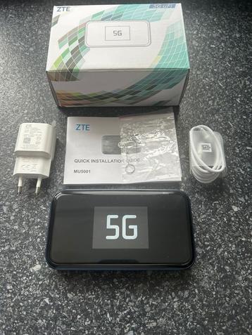 ZTE MU5001 5G mifi router - perfecte staat - retourkans beschikbaar voor biedingen
