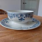 saus/juskom met vaste schotel Sarreguemines, Antiek en Kunst, Antiek | Servies los, Ophalen of Verzenden