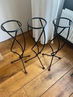 Set van 3 metalen plantenstandaards – gebogen design, 62, Ophalen, Overige soorten, Minder dan 100 cm