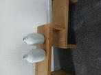 2 kleine vaasjes €1, Huis en Inrichting, Woonaccessoires | Vazen, Ophalen, Overige kleuren, Minder dan 50 cm, Glas