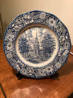 Oud Engels bord Liberty Blue Staffordshire Ironstone England, Antiek en Kunst, Antiek | Servies los, Ophalen