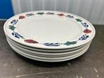Set van 6 boerenbont mega borden 32cm, Huis en Inrichting, Keuken | Servies, Boch, Boch, Ophalen of Verzenden, Zo goed als nieuw