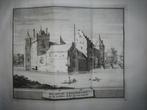 08 Heemskerk Huis Assumburg Kopergravure 1736, Antiek en Kunst, Kunst | Etsen en Gravures, Ophalen of Verzenden