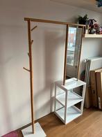 Kledingrek met spiegel, kapstok en kast/schoenenkast, Ophalen, Gebruikt