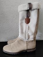 Tommy Hilfiger suède laarzen zandkleur lichtbruin maat 40, Hoge laarzen, Beige, Ophalen of Verzenden, Zo goed als nieuw