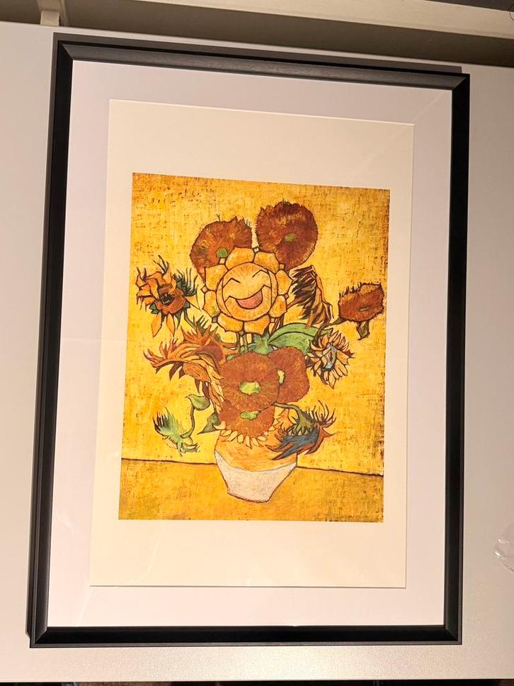 Sunflora Pokémon Van Gogh Giclée 40x60 cm Certificaat, Hobby en Vrije tijd, Verzamelkaartspellen | Pokémon, Nieuw, Overige typen