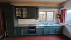 Groene Keuken met Apparatuur - Zelf Demonteren, Huis en Inrichting, Keuken | Complete keukens, Ophalen, Gebruikt, Enkelwandige keuken
