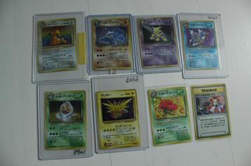 8 Japanse Vintage Holo Pokémonkaarten beschikbaar voor biedingen
