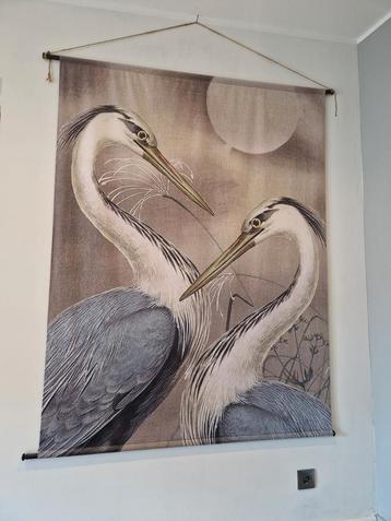 Wandkleed met Reigers - 170x130cm beschikbaar voor biedingen