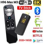 H96 max m3 media speler 8k, Audio, Tv en Foto, Mediaspelers, Nieuw, USB 2, Ophalen of Verzenden