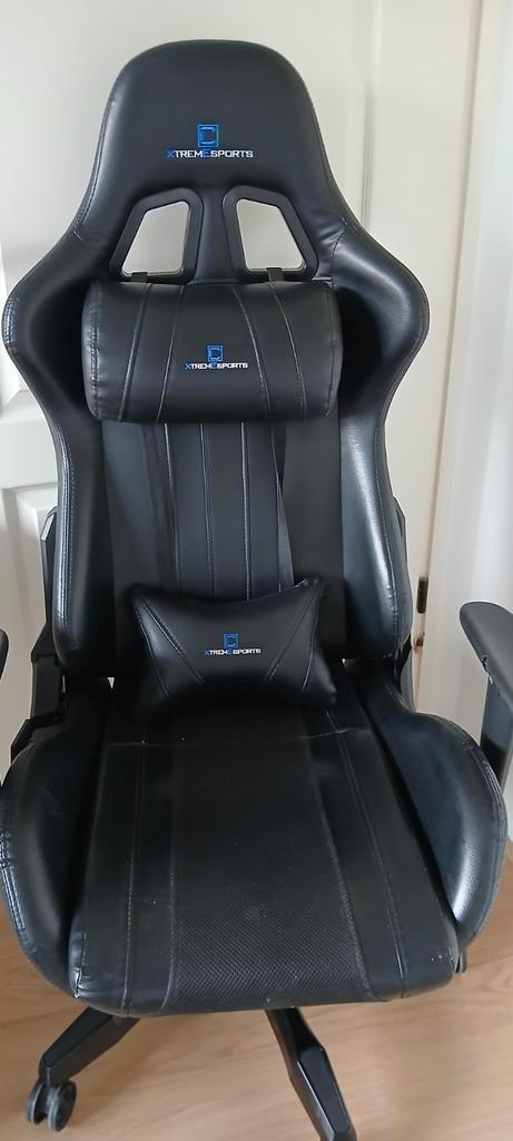 Bureaustoel gamestoel xtremesports zwarte stoel, Huis en Inrichting, Bureaustoelen, Zwart, Gaming bureaustoel, Ophalen