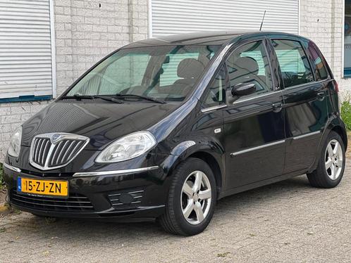 Lancia Musa 1.4 8V 2008 Airco Zwart, Auto's, Lancia, Bedrijf, Musa, Airconditioning, Boordcomputer, Centrale vergrendeling, Elektrische buitenspiegels