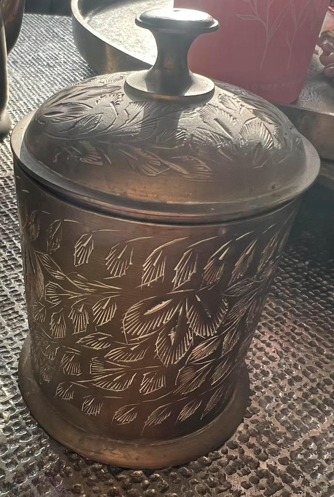 Messing sigarettendoos, Antiek en Kunst, Antiek | Koper en Brons, Ophalen of Verzenden