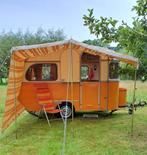 oranje caravan Constructam Condor 1969 goed onderhouden, Standaardzit, Schokbreker, Tot en met 3, Particulier