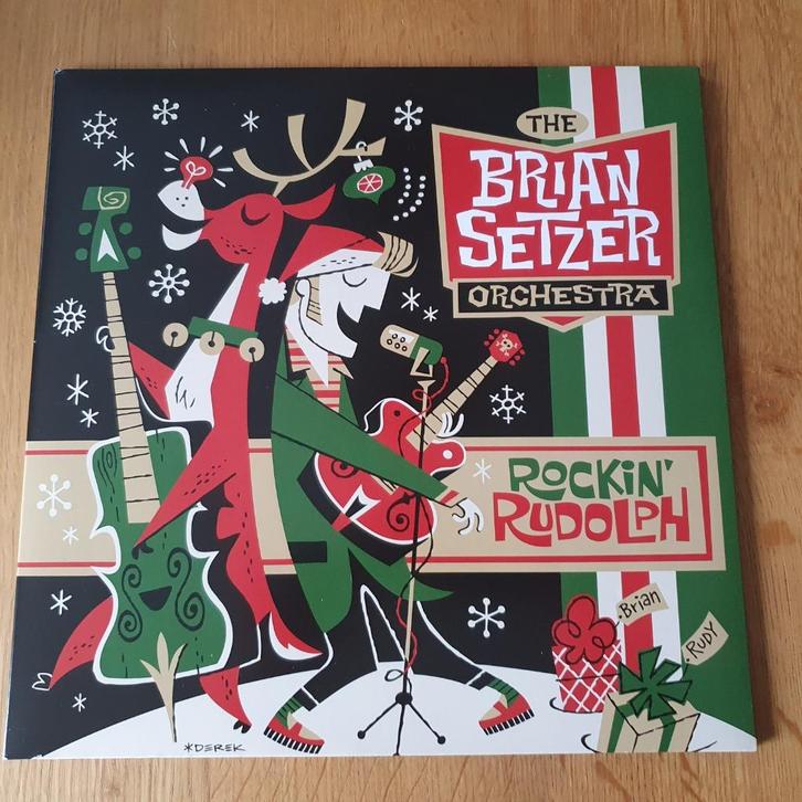 Brian Setzer Orchestra, the–Rockin' Rudolph (US2015)(NM/NM), Cd's en Dvd's, Vinyl | Rock, Zo goed als nieuw, Poprock, 12 inch