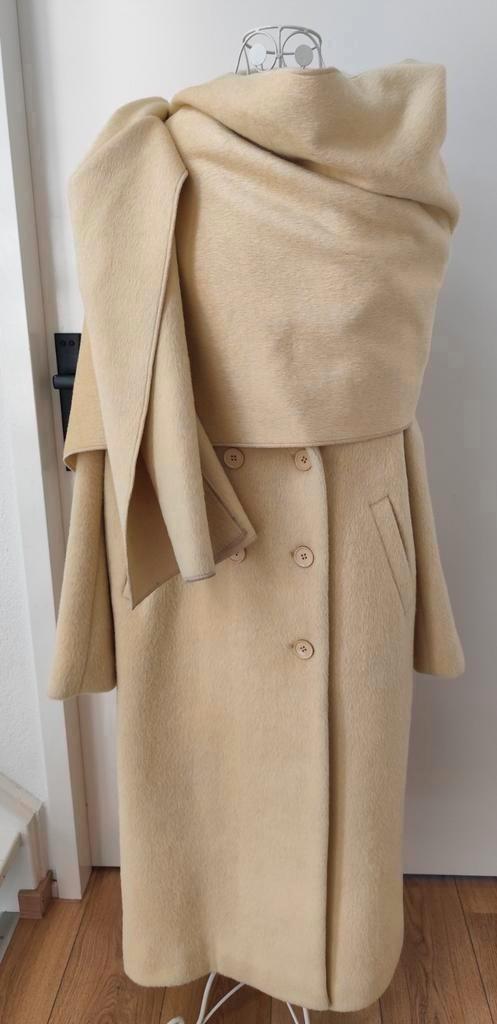 Geweldige oversized wollen mantel Choux S M L, Kleding | Dames, Jassen | Winter, Zo goed als nieuw, Maat 36 (S), Overige kleuren